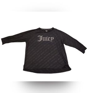 Juicy Couture Black Pajama Top